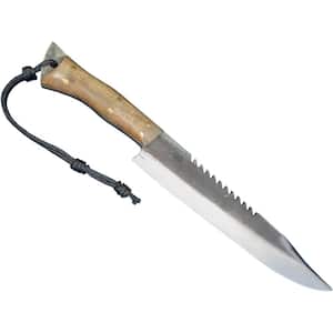 Hunter Bison 12-inch Chef's Knife Full Tang, Survival, Combat, Fixed Blade Tactical Stainless Steel 420C