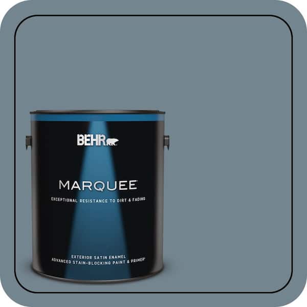 1 gal. #N480-5 Adirondack Blue Satin Enamel Exterior Paint & Primer