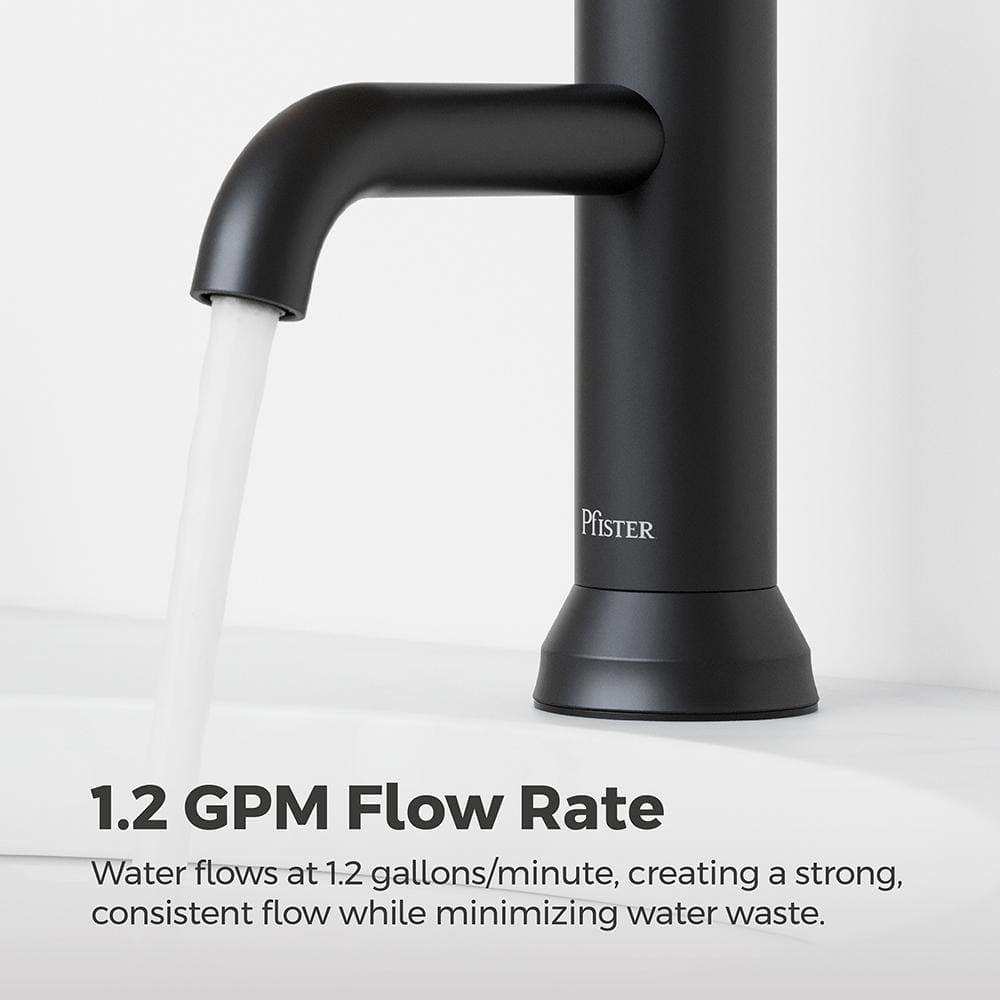 Capistrano Matte Black Single Handle Bathroom Faucet