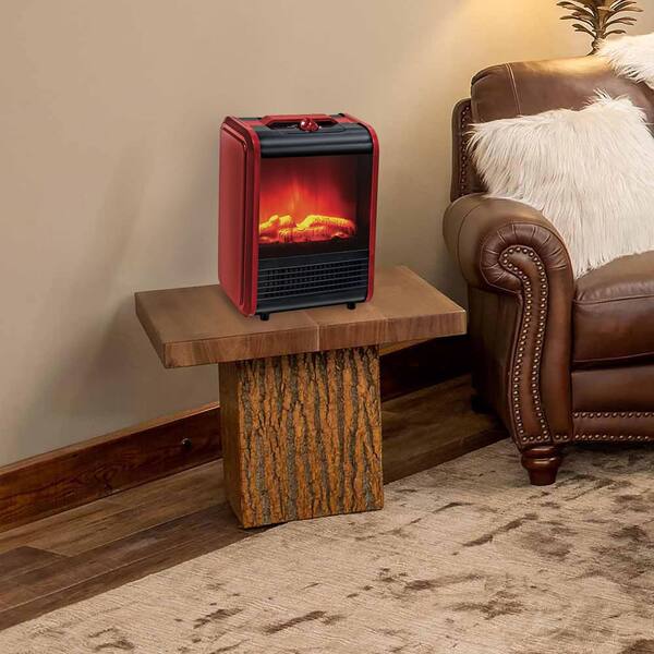 Optimus 1320-Watt Electric Flame Effect Mini Infrared Electric Fireplace  Heater 986109614M - The Home Depot