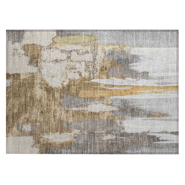 Chantille Machine Washable Indoor/Outdoor Abstract ACN1979 Ivory 2 ft. x 3 ft. Accent Rug