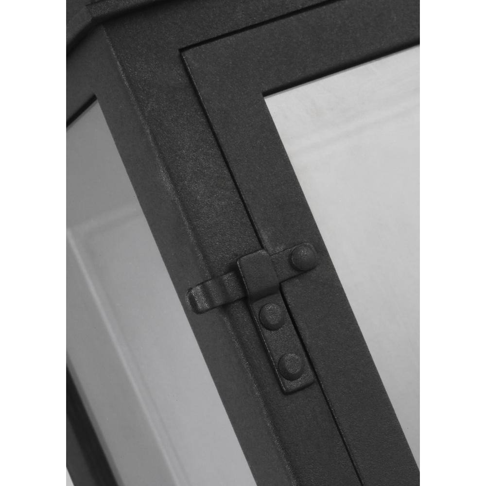 Hingham Textured Black 20" Dimmable Outdoor Wall Lantern