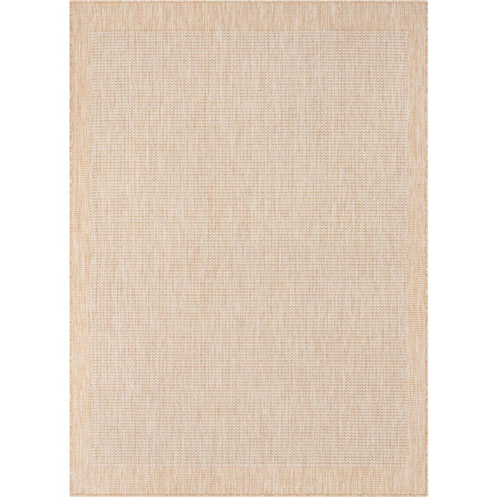 Medusa Odin Solid and Striped Border Ivory 5 ft. 3 in. x 7 ft. 3 in. Flatweave Indoor/Outdoor Area Rug price history on PriceWatchPro