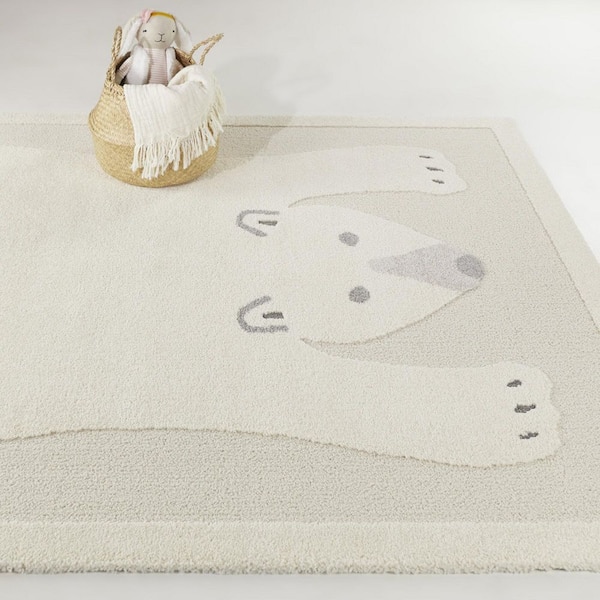 Barry Cream 5 ft. 3 in. x 7 ft. Animal Print Area Rug