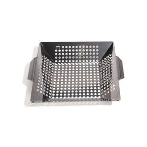 12 in. x 12 in. Stainless Steel Grill Wok with Handles