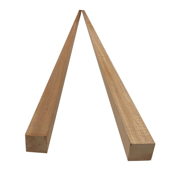 2 in. x 2 in. x 6 ft. African Mahogany S4S Board (2-Pack)