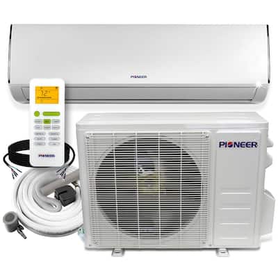 Low-Ambient 12,000 BTU 1 Ton 20 SEER Ductless Mini Split Wall Mounted Inverter Air Conditioner with Heat Pump 110/120V