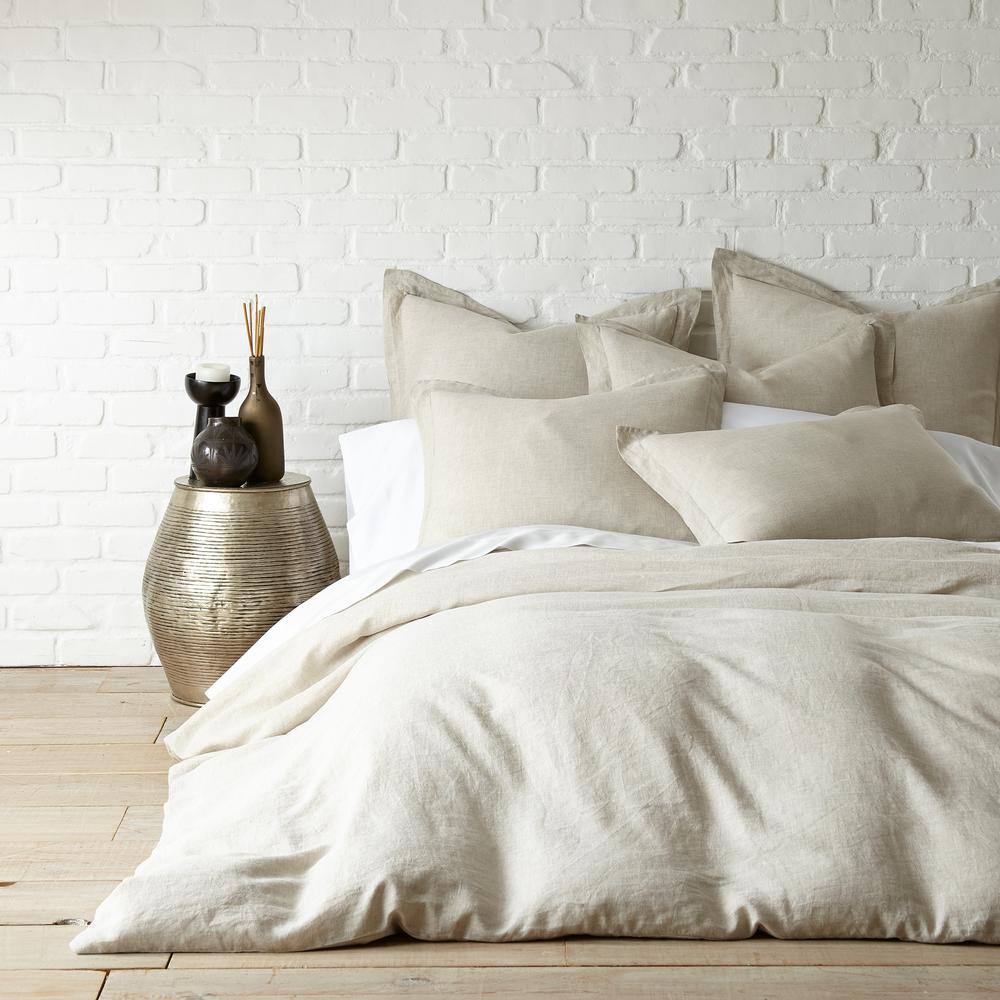 Natural Linen Twin/Twin XL Duvet Cover for Adults