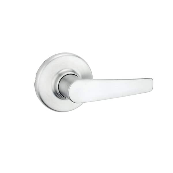 Kwikset Series Delta Satin Chrome Universal Interior Bed/Bath Privacy Door  Handle