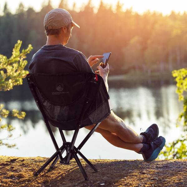 Wakeman Outdoors Portable Camping Chair - Polyester Compact