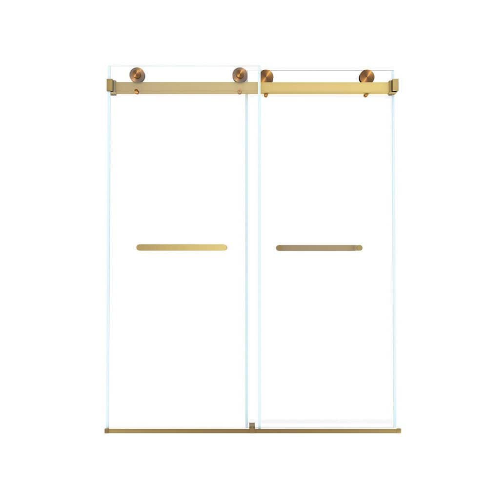 その他 SLIDER(Gold) 0 dwos6rj LIVACA 44 in.-48 in. W x 74 in. H Frameless Double Sliding Shower