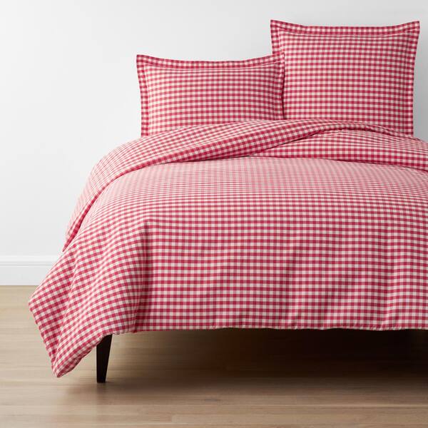 red gingham sheets full