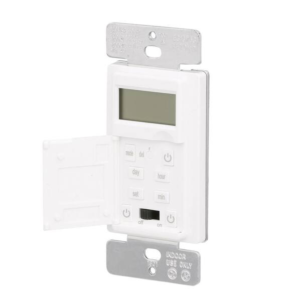 Defiant - 15 Amp 7-Day In-Wall Digital CFL-LED Compatible Timer