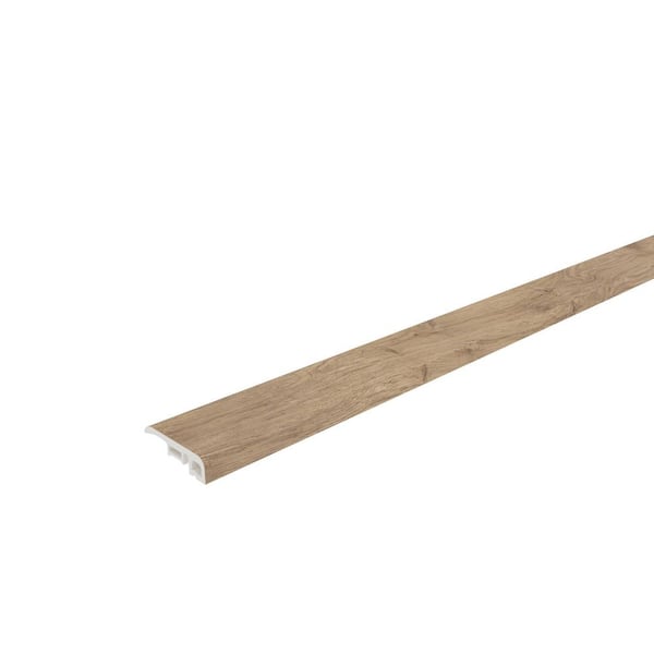 NewTechWood Everlux Premium Flooring Alice Desert Brown 0.39 in. T x 1.38 in. W x 94.5 in. L Reducer Molding