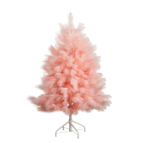 4 ft. Artificial Pink Pampas Grass Christmas Tree