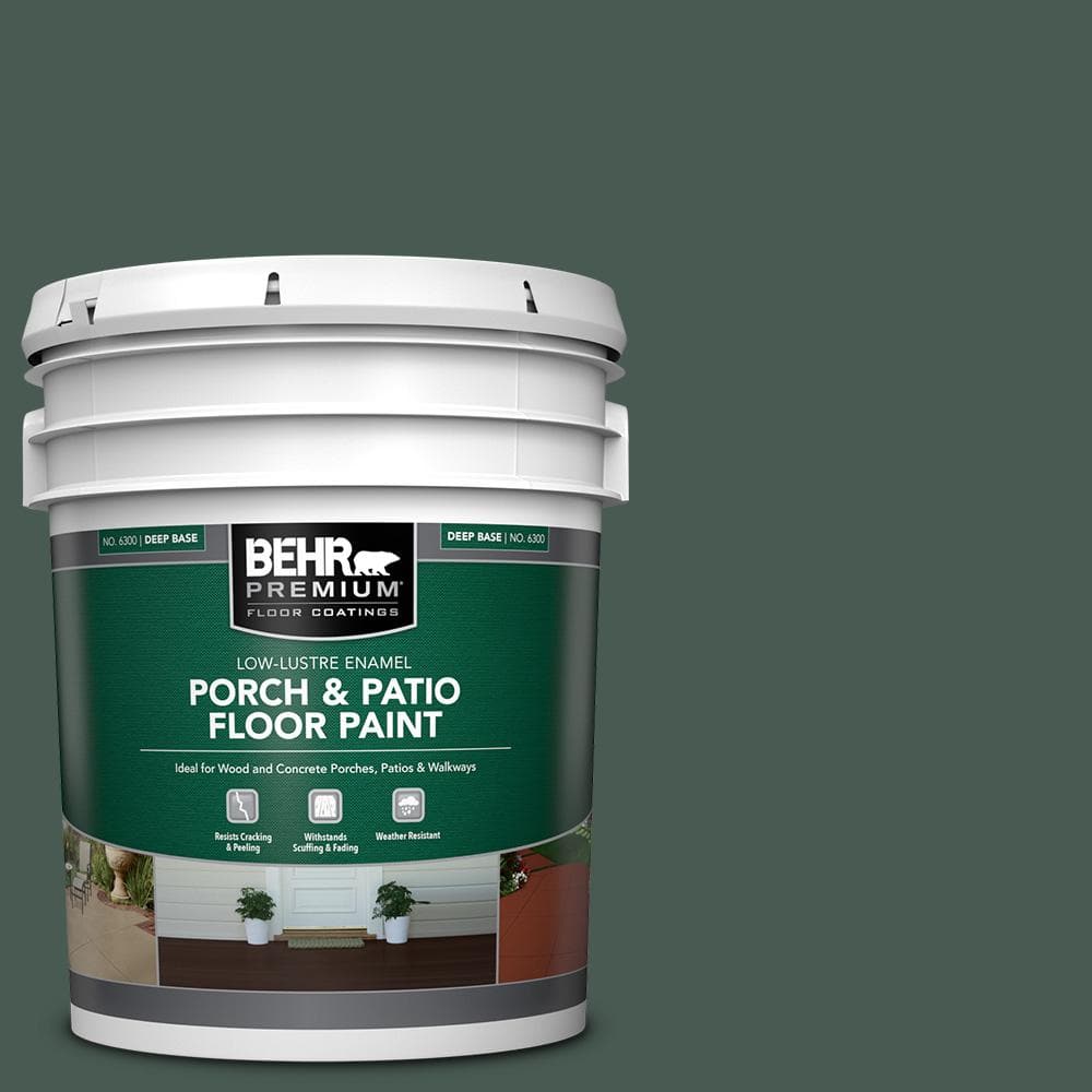 BEHR PREMIUM 5 Gal S420 7 Secluded Woods Low Lustre Enamel Interior   Secluded Woods Behr Premium Patio Paint 630005 64 1000 