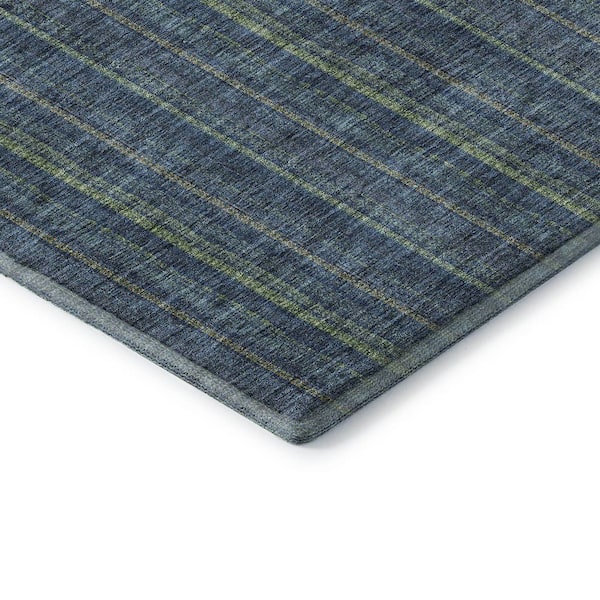 Mayfield Premium Machine Washable Abstract AMF982 Blue 1 ft. 8 in. x 2 ft. 6 in. Area Rug