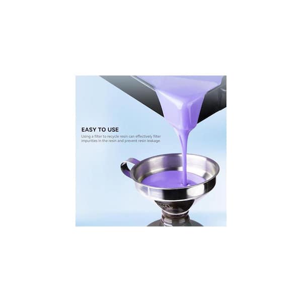 Lynzavix Stainless Steel Funnel Filter Cup for Resin MSLA DLP LCD