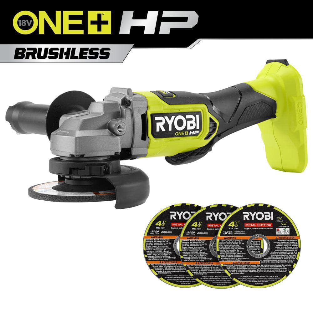 Reviews for RYOBI ONE+ HP 18V Brushless Cordless 41/2 in. Angle
