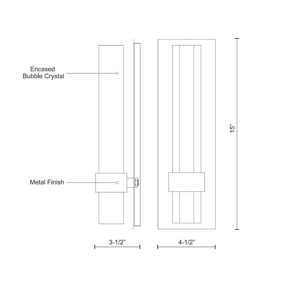 Brushed Nickel Dimmable LED Wall Sconce