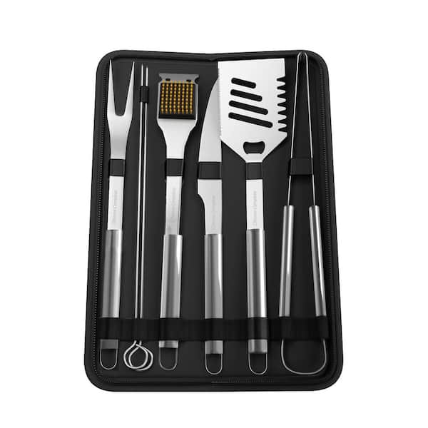 Details about   18 PCS Stainless Steel Barbeque Accessories Grilling Tool Set Camping & Kitchen 