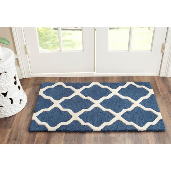 Safavieh Cambridge Navy / Ivory Area Rug; 2' x 3