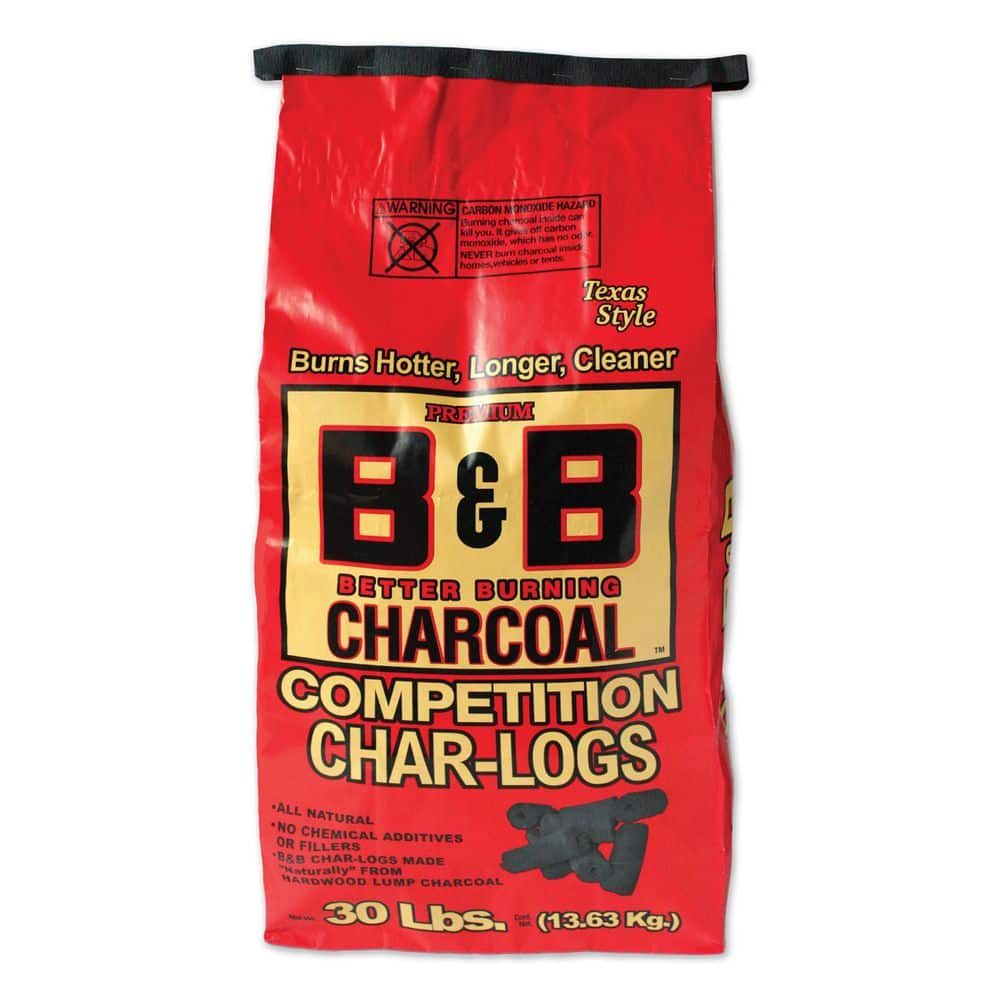 B & B 30 lbs. Competition Char-Log Briquets