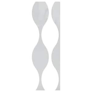 Ozark 0.125 in. T x 0.75 ft. W x 4 ft. L White Acrylic Resin Decorative Wall Paneling 9-Pack