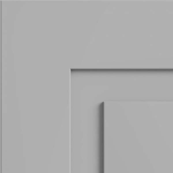 Grayson 7.5 in. W x 0.75 in. D x 7.5 in. H in Pearl GrayCabinet Door Sample