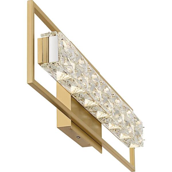 Quoizel Dazzle 24 in. 1-Light Soft Gold LED Vanity Light