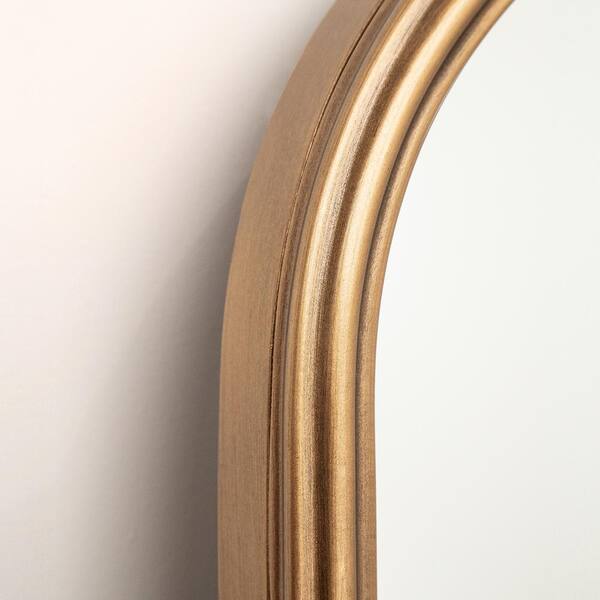 ヴィンテージ鏡 KeonJinn 30 in. H x 20 in. W Medium Frame Arched Gold