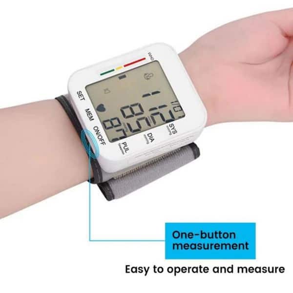 Aoibox Automatic Wristband Bp Monitor Portable Blood Pressure