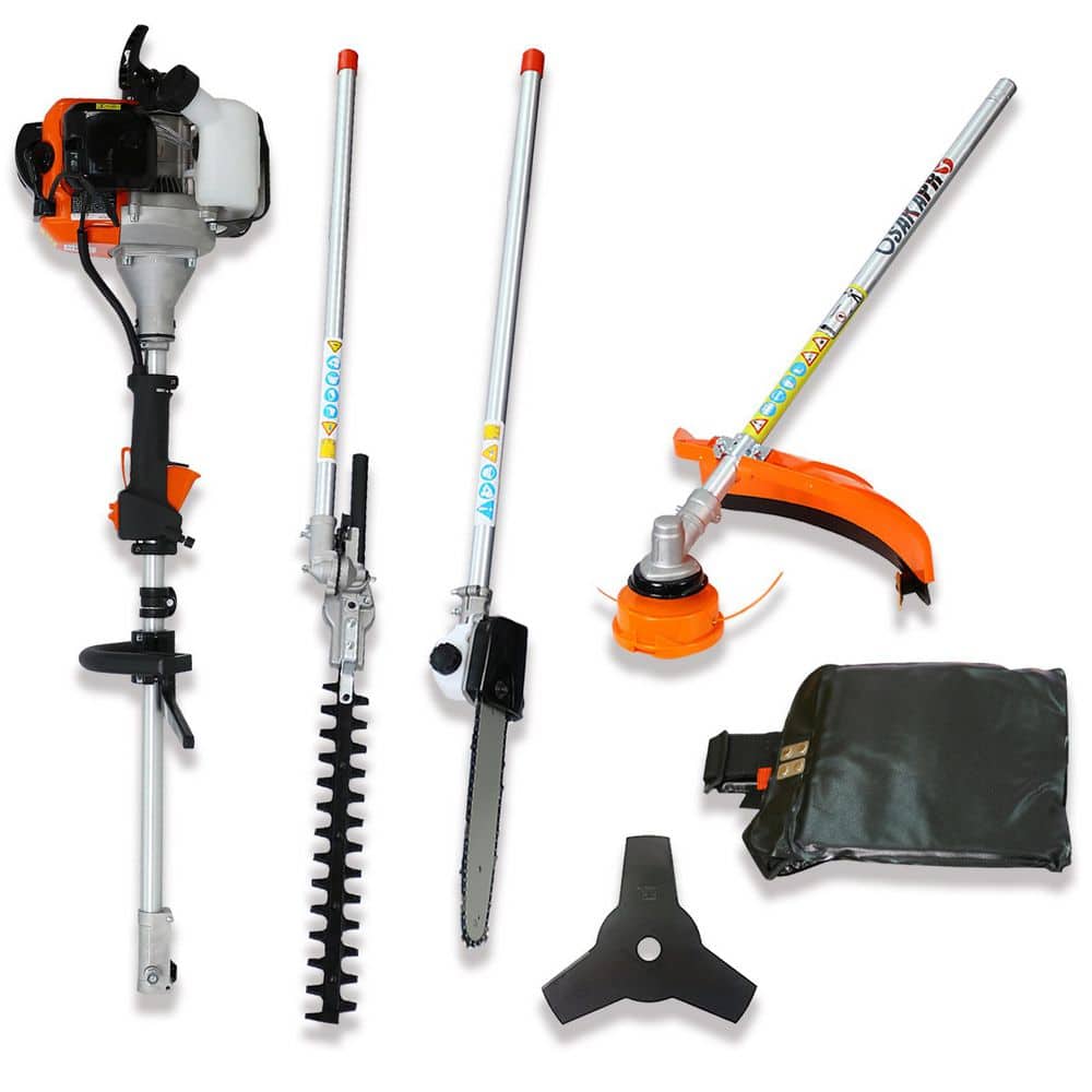 4-Piece Garden Tool Set, 52CC 2-Cycle Garden Tool System with Gas