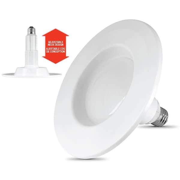 Feit Electric InstaTRIM 5/6 in. 65-Watt Equivalent Soft White Dimmable CEC Title 24 LED Recessed Downlight Bulb (2-Pack)