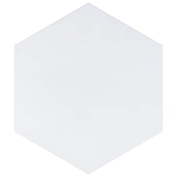 Merola Tile Horizon Hex Blanco 7-3/4 in. x 9 in. Ceramic Floor and Wall Tile (8.88 sq. ft./Case)
