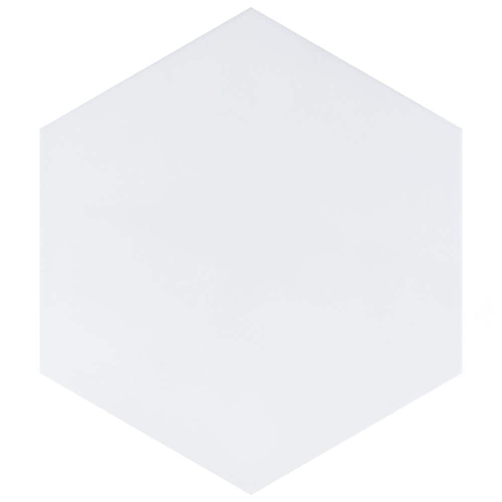 Horizon Hex Blanco 7-3/4 in. x 9 in. Ceramic Floor and Wall Take Home Tile Sample price history on PriceWatchPro