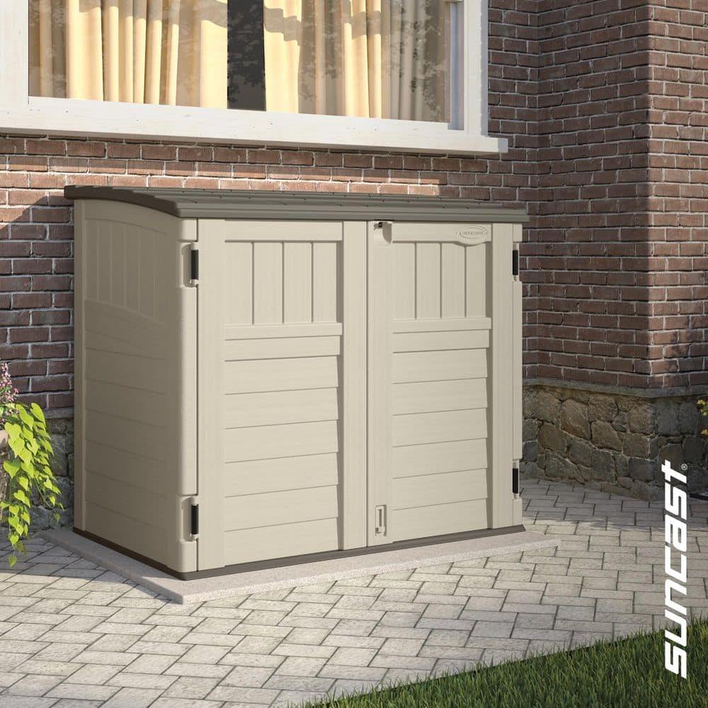 Suncast 4 ft. 5 in. W x 2 ft. 8.5 in. D x 3 ft. 9.5 in. H Plastic