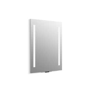 Verdera Voice 24 in. W x 33 in. H Frameless Wall Mirror with Alexa