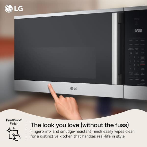 LG Smart 2.1 cu. ft. Stainless Steel Electric 1050-Watt Over-The