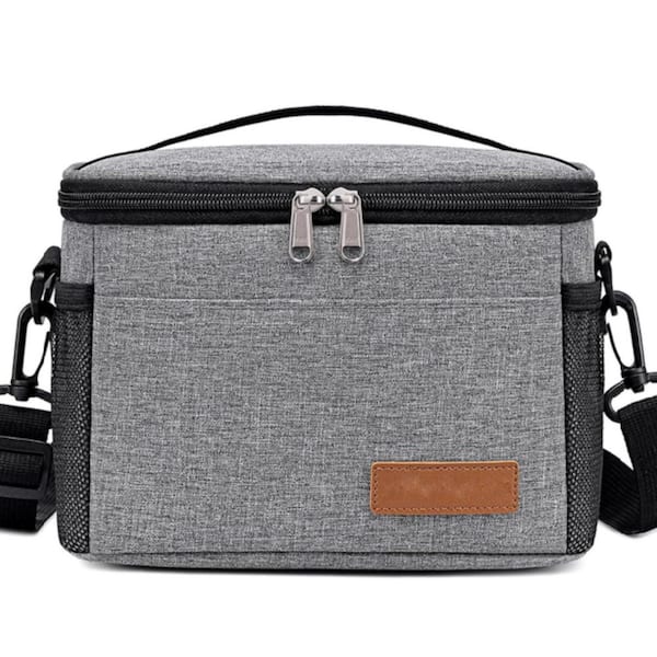 5 qt. 6 Can Mini Soft-Side Cooler Bag Leakproof Insulated Lunch Box for Travel Beach Camping Road Trip