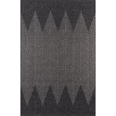 Striped Black Outdoor Rugs, Indoor Outdoor Black And White Striped Rug 5×7