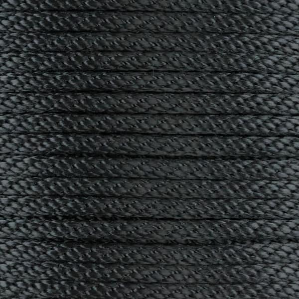 KingCord 3/8 in. x 600 ft. Polypropylene Multi-Filament Solid Braid Derby Rope, Black, Blacks