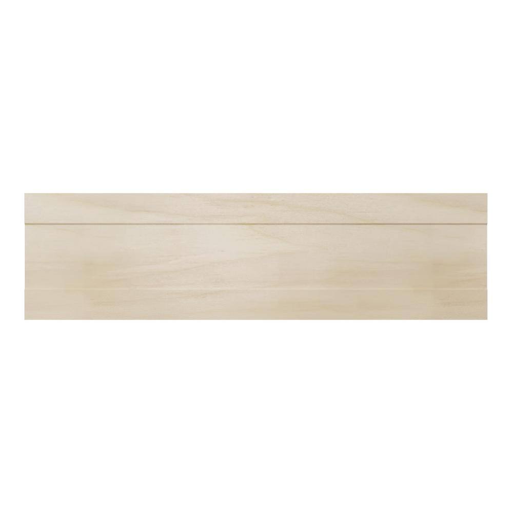 96" Natural Poplar Solid Wood Chair Rail Molding