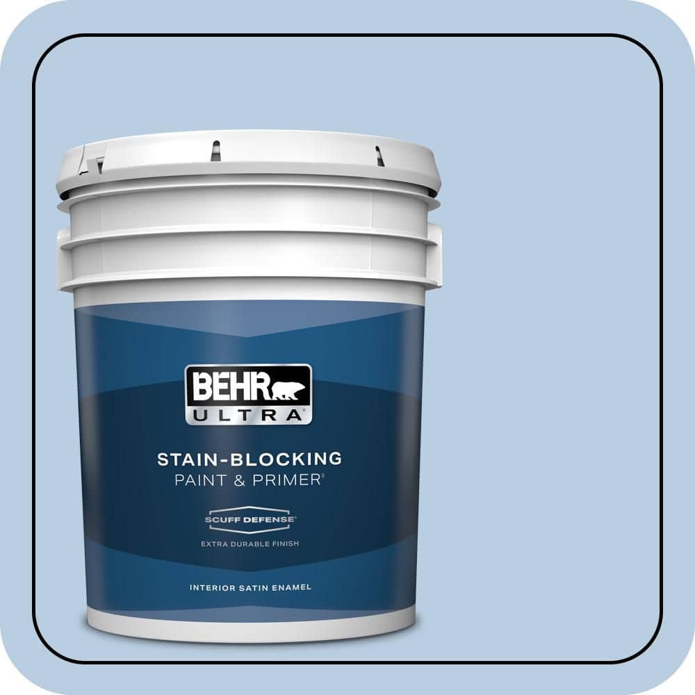 5 gal. #580C-3 Impressionist Sky Extra Durable Satin Enamel Interior Paint & Primer price history on PriceWatchPro