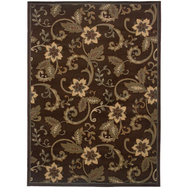 Home Decorators Collection Newcastle Brown 10 ft. x 13 ft. Area Rug
