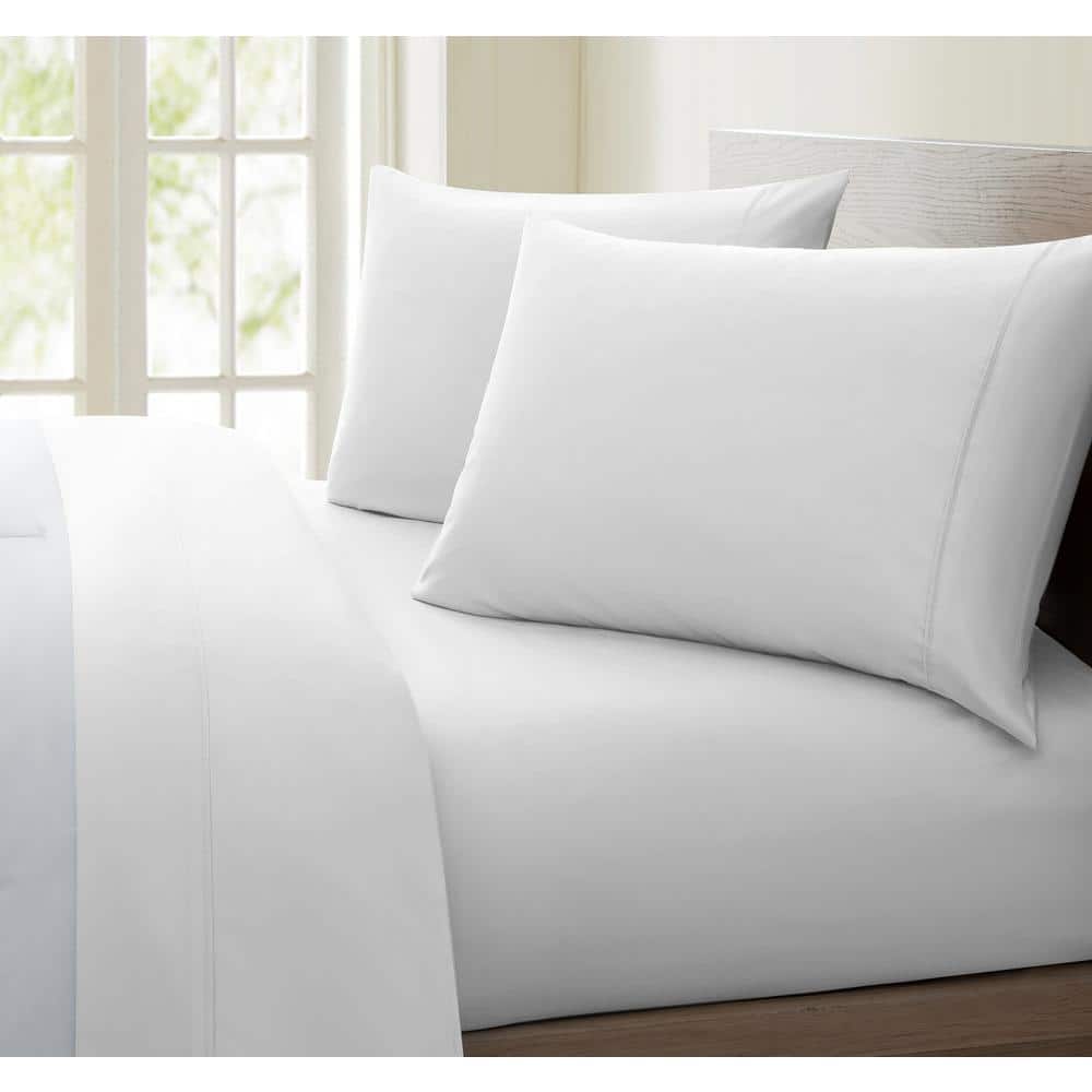 Luxurious Collection White 1000-Thread Count 100% Cotton California King Sh