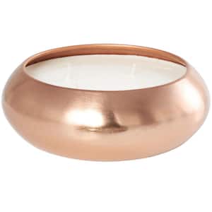 Copper Tropical Breeze Scented Wide Dome Shaped 60 oz. 4 Wick Candle with White Wax