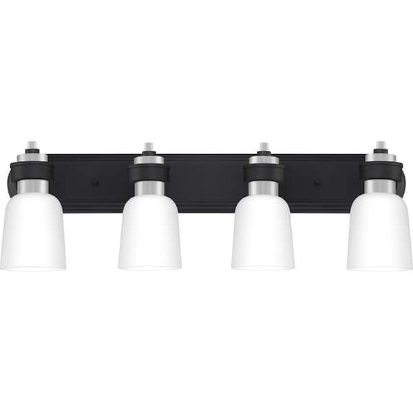 Quoizel Conrad 4-Light Brushed Nickel Vanity Light