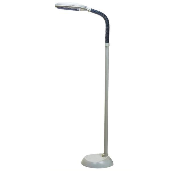 Tensor 55 in. White Fluorescent Floor Lamp with Dimming