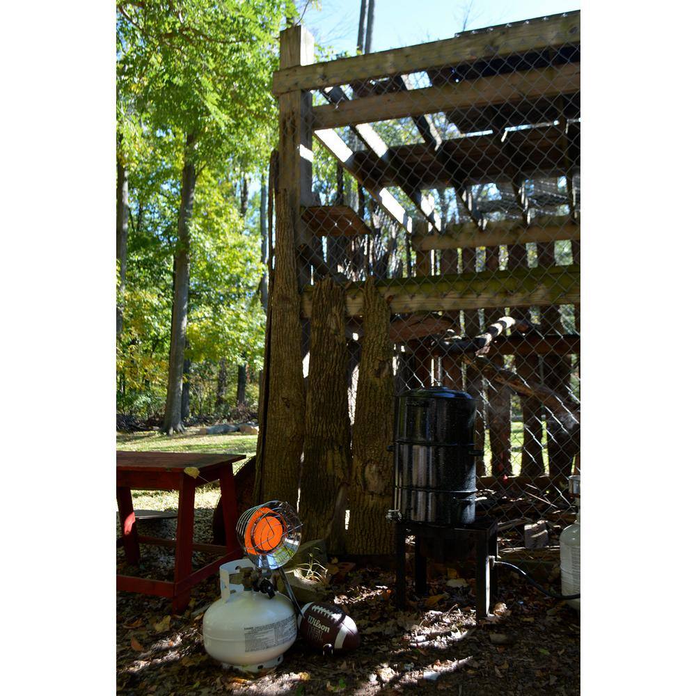 Gray Stainless Steel Propane Tank Top Heater with Emergency Shut Off
